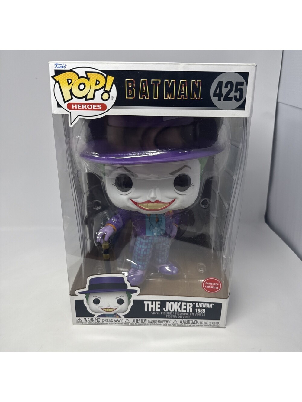 Funko Pop! Heroes The Joker Batman 1989 GameStop Exclusive Vinyl Figure #425